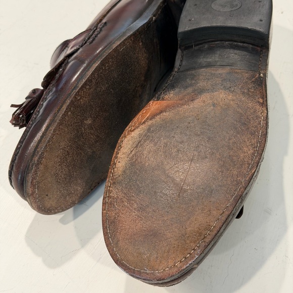 Classic Brown Loafers Burgundy Size 9 Goodyear Welt - Picture 6 of 6